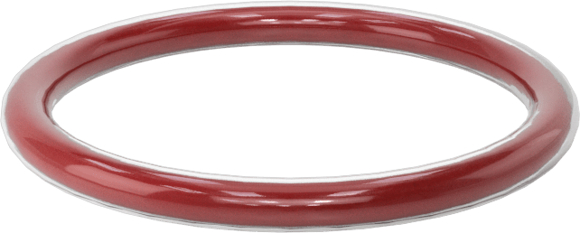 Kimyasala Dayanıklı FEP Kaplı Silikon O-Ring, Düşük Sıcaklık, 3/32 Kesirli Genişlik, Dash No. 120