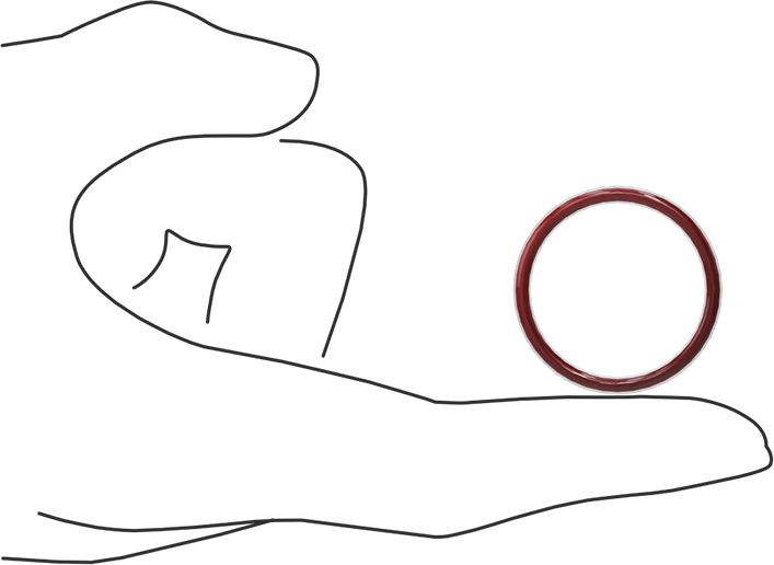 Kimyasala Dayanıklı FEP Kaplı Silikon O-Ring, Düşük Sıcaklık, 3/32 Kesirli Genişlik, Dash No. 121