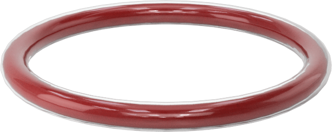 Kimyasala Dayanıklı FEP Kaplı Silikon O-Ring, Düşük Sıcaklık, 3/32 Kesirli Genişlik, Dash No. 121