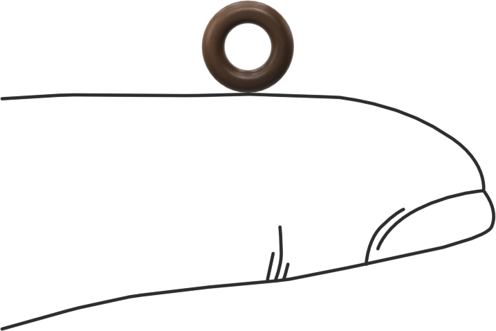 Düşük Gaz Salınımlı Kimyasala Dayanıklı O-Rings, Yumuşak Viton® Floroelastomer, Dash No. 007