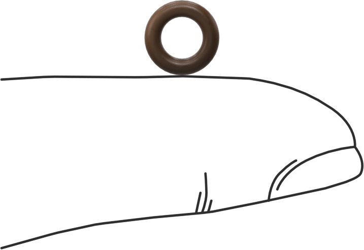 Düşük Gaz Salınımlı Kimyasala Dayanıklı O-Rings, Yumuşak Viton® Floroelastomer, Dash No. 008