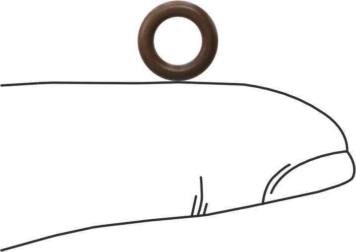 Düşük Gaz Salınımlı Kimyasala Dayanıklı O-Rings, Yumuşak Viton® Floroelastomer, Dash No. 009