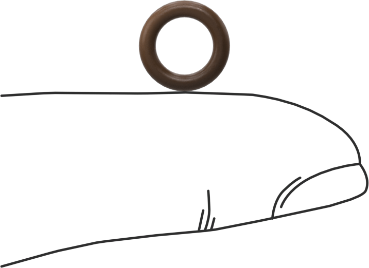 Düşük Gaz Salınımlı Kimyasala Dayanıklı O-Rings, Yumuşak Viton® Floroelastomer, Dash No. 010