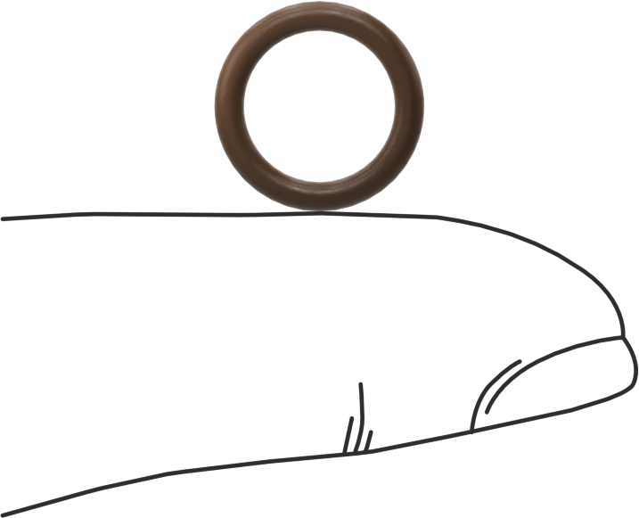 Düşük Gaz Salınımlı Kimyasala Dayanıklı O-Rings, Yumuşak Viton® Floroelastomer, Dash No. 012