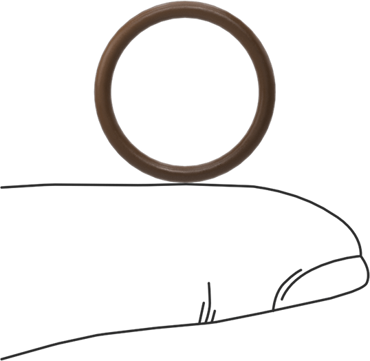 Düşük Gaz Salınımlı Kimyasala Dayanıklı O-Rings, Yumuşak Viton® Floroelastomer, Dash No. 016