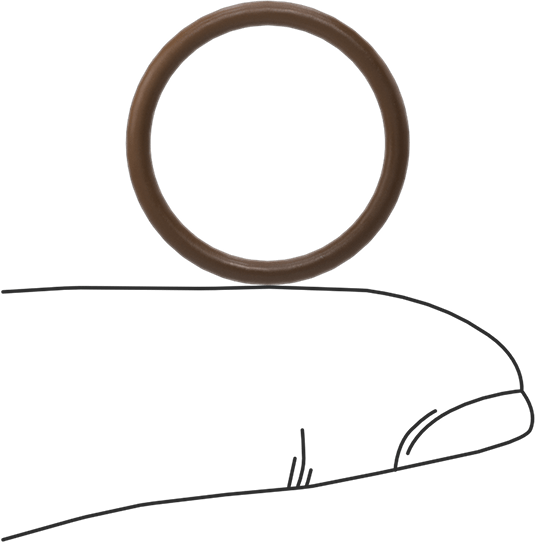 Düşük Gaz Salınımlı Kimyasala Dayanıklı O-Rings, Yumuşak Viton® Floroelastomer, Dash No. 017