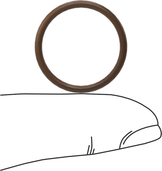 Düşük Gaz Salınımlı Kimyasala Dayanıklı O-Rings, Yumuşak Viton® Floroelastomer, Dash No. 018