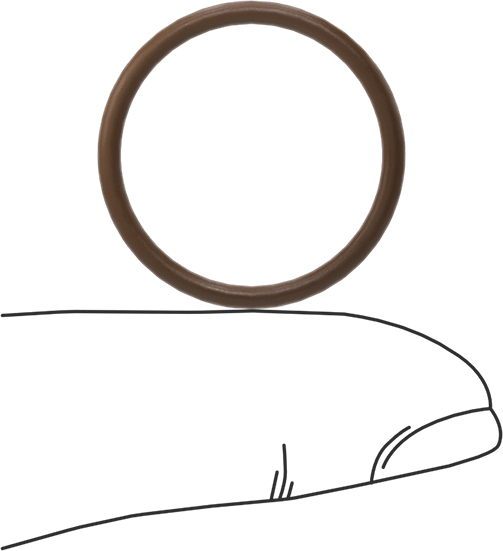 Düşük Gaz Salınımlı Kimyasala Dayanıklı O-Rings, Yumuşak Viton® Floroelastomer, Dash No. 019