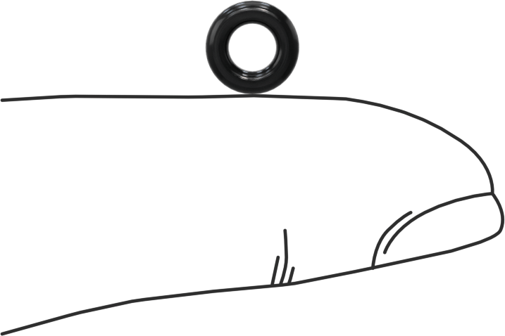 Kimyasala Dayanıklı Viton® Floroelastomer O-Rings, Düşük Gaz Salınımlı, 1/16 Kesirli Genişlik, Dash No. 007