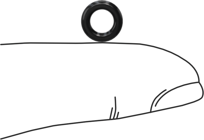 Kimyasala Dayanıklı Viton® Floroelastomer O-Rings, Düşük Gaz Salınımlı, 1/16 Kesirli Genişlik, Dash No. 008