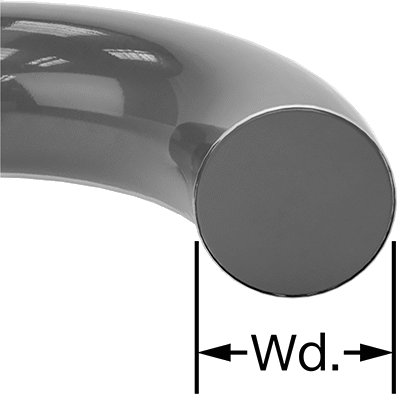 Viton® Floroelastomer O-Ring, Ultra Kimyasala Dayanıklı, FEP Kaplı, Dash No. 022