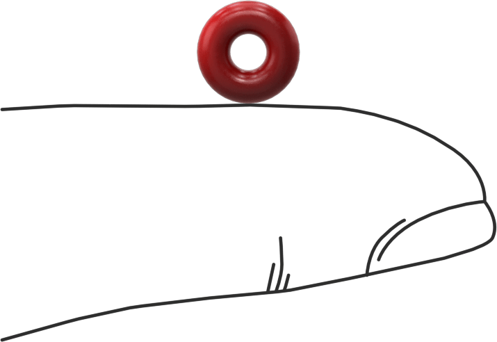 Yüksek Sıcaklık Silikon O-Rings, Parker S1138, 3/32 Kesirli Genişlik, Dash Numarası 104