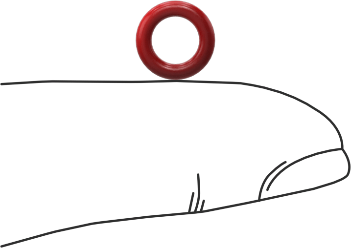 Yüksek Sıcaklık Silikon O-Rings, Parker S1138, 1/16 Kesirli Genişlik, Dash Numarası 009