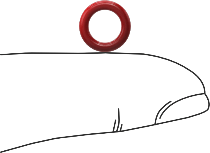 Yüksek Sıcaklık Silikon O-Rings, Parker S1138, 1/16 Kesirli Genişlik, Dash Numarası 010