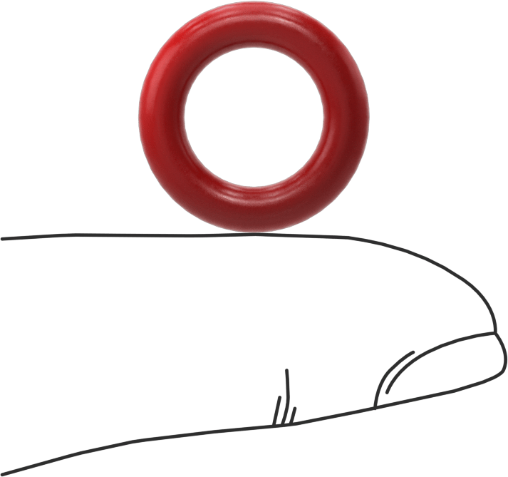 Yüksek Sıcaklık Silikon O-Rings, Parker S1138, 1/8 Kesirli Genişlik, Dash Numarası 205