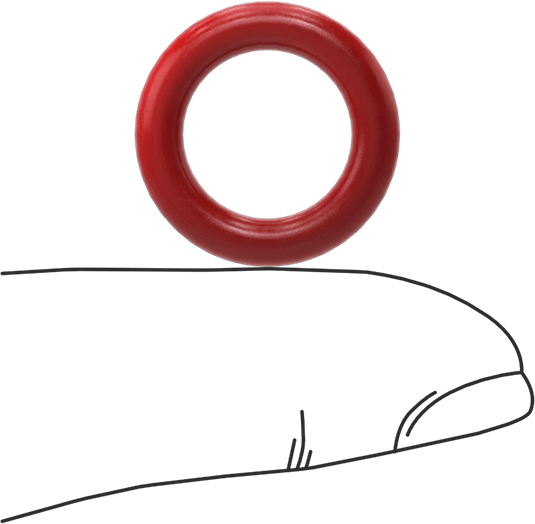 Yüksek Sıcaklık Silikon O-Rings, Parker S1138, 1/8 Kesirli Genişlik, Dash Numarası 206