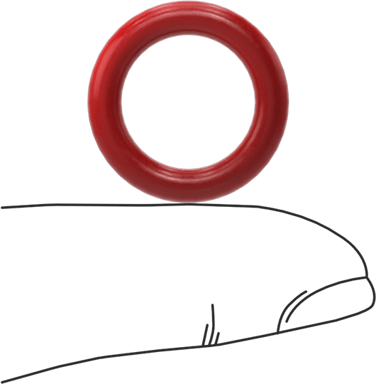 Yüksek Sıcaklık Silikon O-Rings, Parker S1138, 1/8 Kesirli Genişlik, Dash Numarası 207