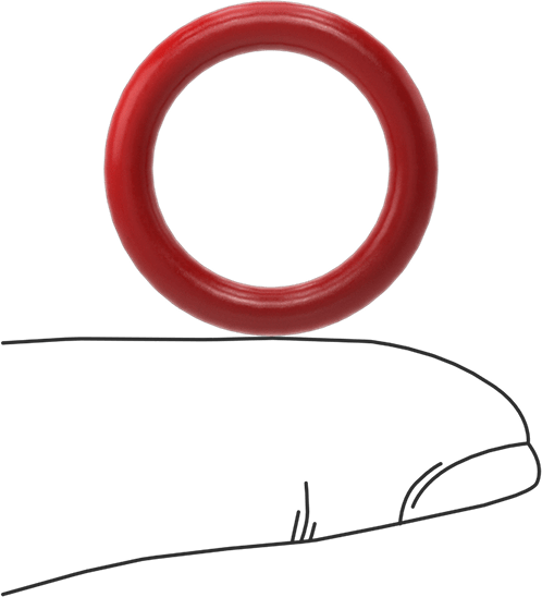 Yüksek Sıcaklık Silikon O-Rings, Parker S1138, 1/8 Kesirli Genişlik, Dash Numarası 209