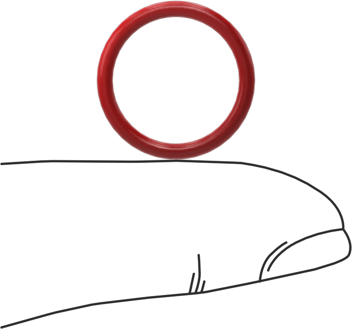 Yüksek Sıcaklık Silikon O-Rings, Parker S1138, 1/16 Kesirli Genişlik, Dash Numarası 015