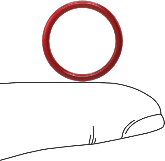 Yüksek Sıcaklık Silikon O-Rings, Parker S1138, 1/16 Kesirli Genişlik, Dash Numarası 016