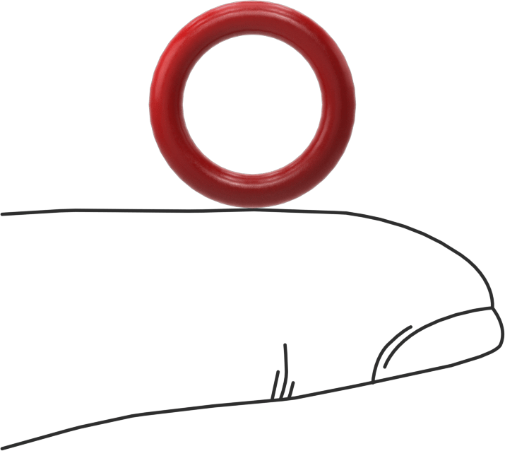 Yüksek Sıcaklık Silikon O-Rings, Parker S1138, 3/32 Kesirli Genişlik, Dash Numarası 111