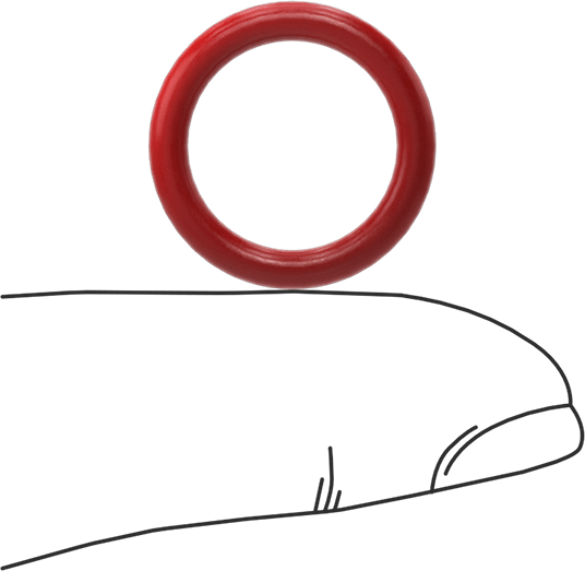 Yüksek Sıcaklık Silikon O-Rings, Parker S1138, 3/32 Kesirli Genişlik, Dash Numarası 113