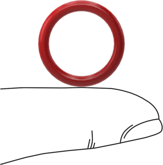 Yüksek Sıcaklık Silikon O-Rings, Parker S1138, 3/32 Kesirli Genişlik, Dash Numarası 114