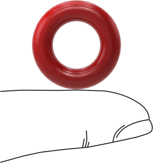 Yüksek Sıcaklık Silikon O-Rings, Parker S1138, 3/16 Kesirli Genişlik, Dash Numarası 310