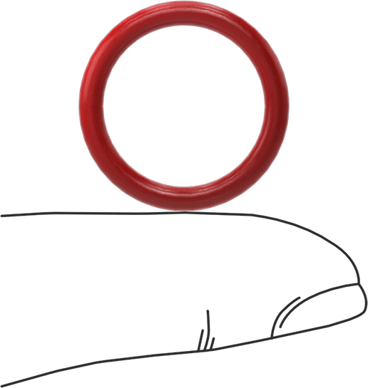 Yüksek Sıcaklık Silikon O-Rings, Parker S1138, 3/32 Kesirli Genişlik, Dash Numarası 115