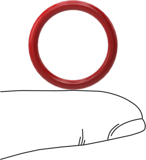 Yüksek Sıcaklık Silikon O-Rings, Parker S1138, 3/32 Kesirli Genişlik, Dash Numarası 116