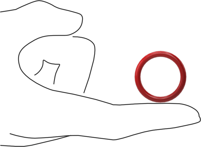 Yüksek Sıcaklık Silikon O-Rings, Parker S1138, 1/8 Kesirli Genişlik, Dash Numarası 213