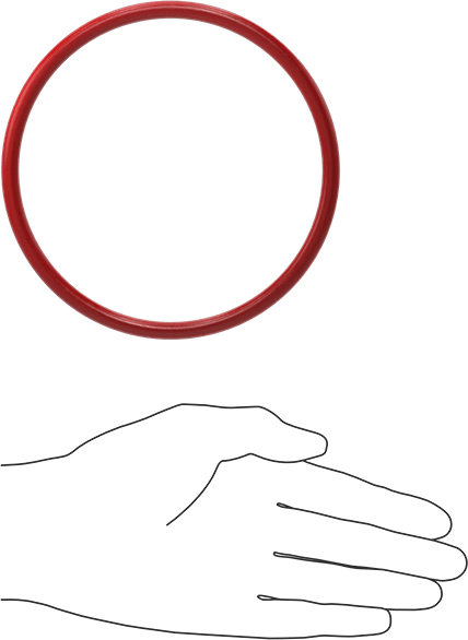 Yüksek Sıcaklık Silikon O-Rings, Parker S1138, 1/4 Kesirli Genişlik, Dash Numarası 427