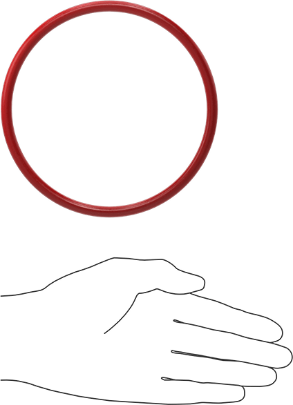 Yüksek Sıcaklık Silikon O-Rings, Parker S1138, 1/4 Kesirli Genişlik, Dash Numarası 428