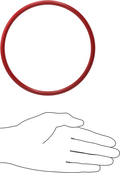 Yüksek Sıcaklık Silikon O-Rings, Parker S1138, 1/4 Kesirli Genişlik, Dash Numarası 431