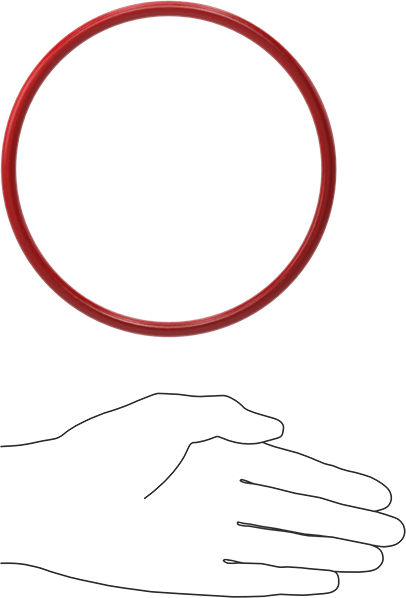 Yüksek Sıcaklık Silikon O-Rings, Parker S1138, 1/4 Kesirli Genişlik, Dash Numarası 433