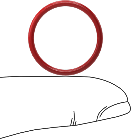 Yüksek Sıcaklık Silikon O-Rings, Parker S1138, 1/16 Kesirli Genişlik, Dash Numarası 018