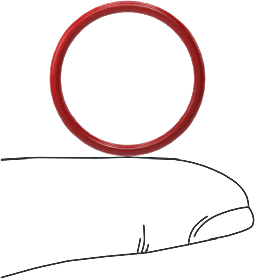 Yüksek Sıcaklık Silikon O-Rings, Parker S1138, 1/16 Kesirli Genişlik, Dash Numarası 019