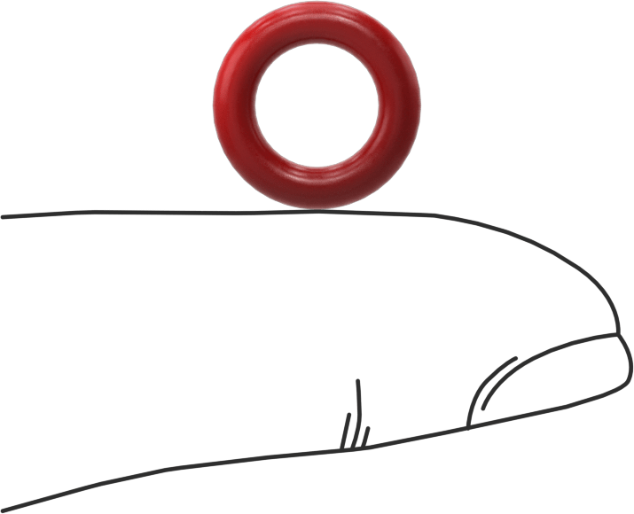 Yüksek Sıcaklık Silikon O-Rings, Parker S1138, 3/32 Kesirli Genişlik, Dash Numarası 109