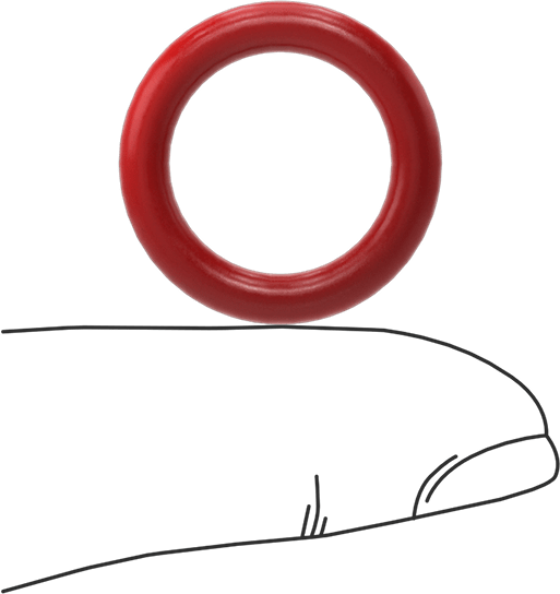 Yüksek Sıcaklık Silikon O-Rings, Parker S1138, 1/8 Kesirli Genişlik, Dash Numarası 208