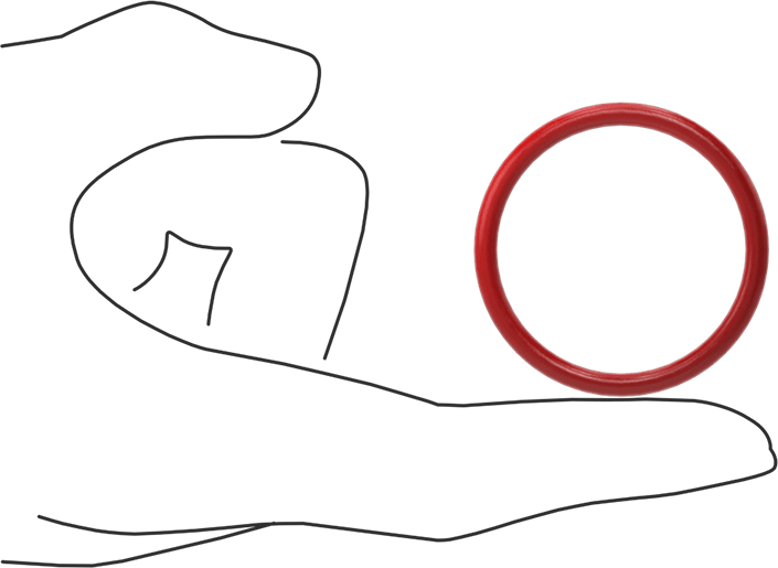 Yüksek Sıcaklık Silikon O-Rings, Parker S1138, 1/8 Kesirli Genişlik, Dash Numarası 222