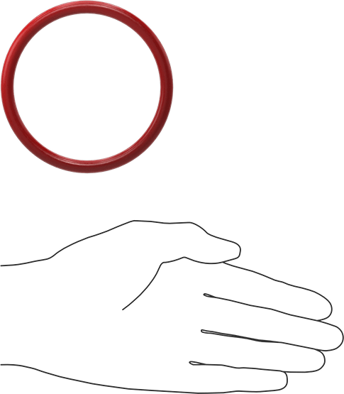 Yüksek Sıcaklık Silikon O-Rings, Parker S1138, 1/4 Kesirli Genişlik, Dash Numarası 414