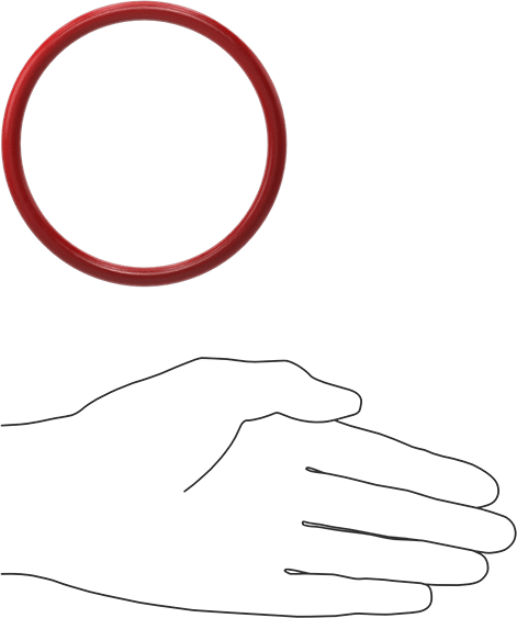 Yüksek Sıcaklık Silikon O-Rings, Parker S1138, 1/4 Kesirli Genişlik, Dash Numarası 417