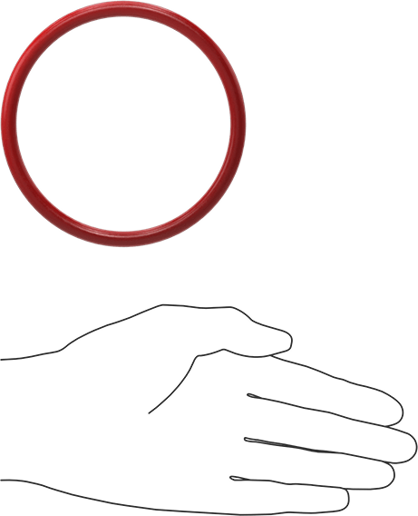 Yüksek Sıcaklık Silikon O-Rings, Parker S1138, 1/4 Kesirli Genişlik, Dash Numarası 419