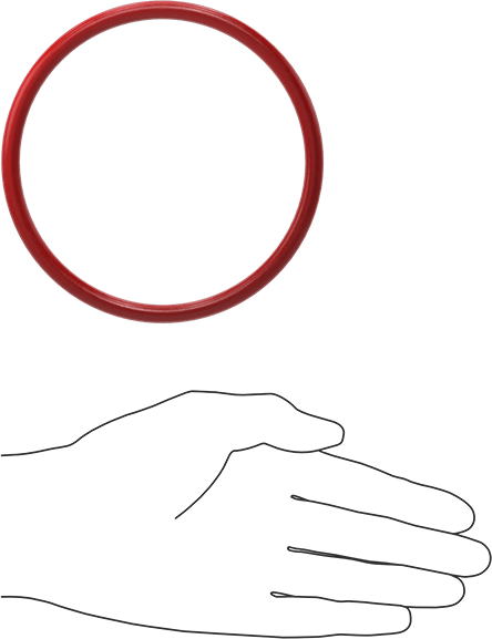 Yüksek Sıcaklık Silikon O-Rings, Parker S1138, 1/4 Kesirli Genişlik, Dash Numarası 423