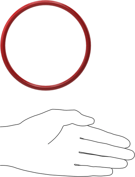 Yüksek Sıcaklık Silikon O-Rings, Parker S1138, 1/4 Kesirli Genişlik, Dash Numarası 424