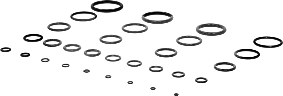 Yağa Dayanıklı Sert Buna-N O-Ring Assortment, 382 Pieces