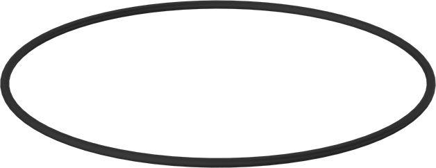 Yağa Dayanıklı Buna-N O-Ring, 1/8 Kesirli Genişlik, Dash Numarası 260