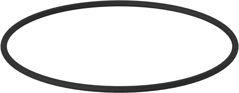 Yağa Dayanıklı Buna-N O-Ring, 1/16 Kesirli Genişlik, Dash Numarası 037
