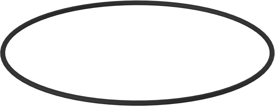 Yağa Dayanıklı Buna-N O-Ring, 1/16 Kesirli Genişlik, Dash Numarası 044