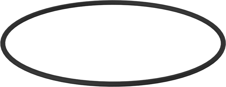 Yağa Dayanıklı Buna-N O-Ring, 3/32 Kesirli Genişlik, Dash Numarası 157